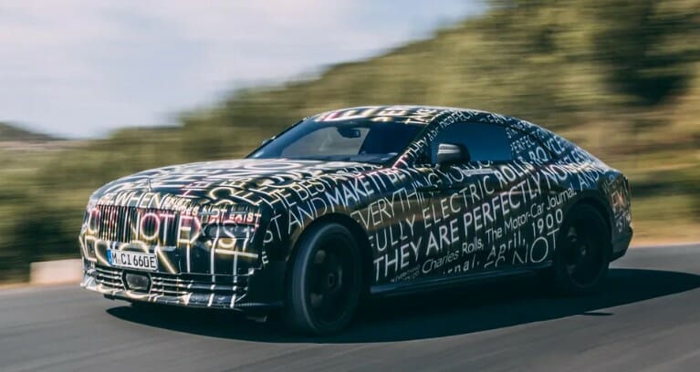 Automotive Rolls Royce luxury electric car Spectre