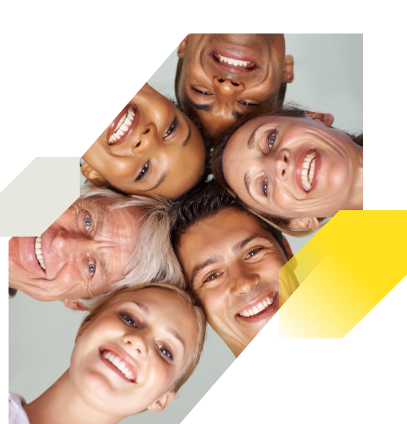 business people smiling together